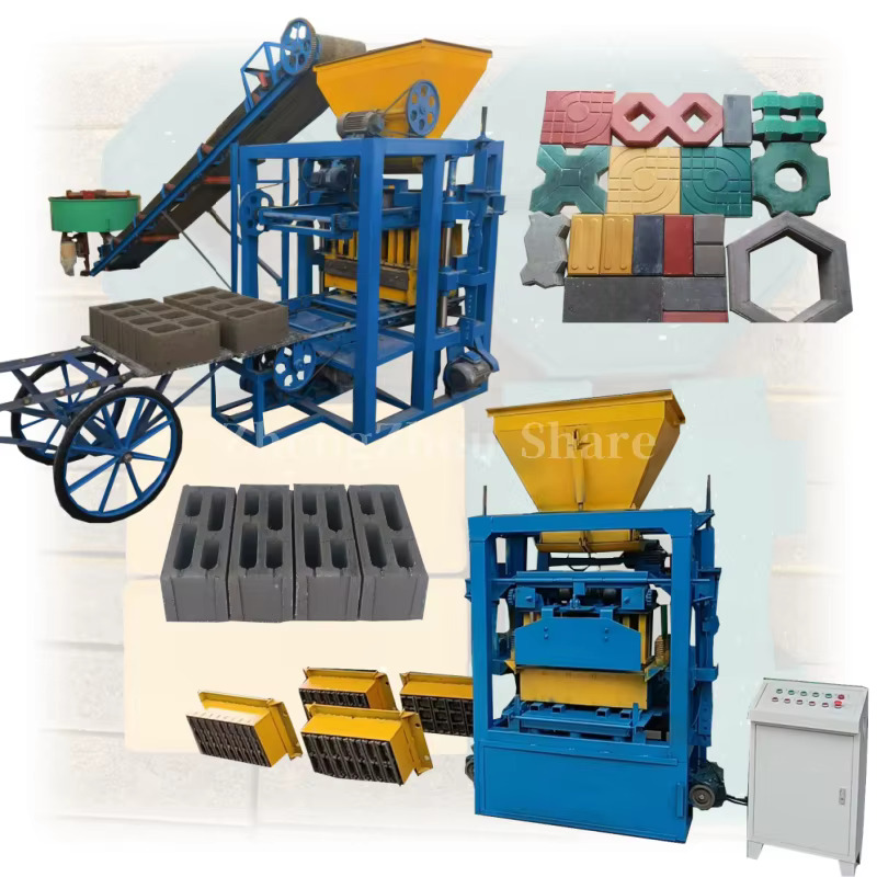 UNITE DE FABRICATION AUTOMATIQUE DES BRIQUES ET PAVETS